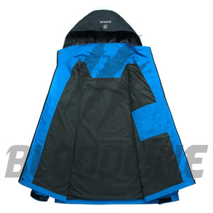Veste Softshell Coupe-Vent à Manches Longues pour Hommes BLOODLINE Bleu Noir Vêtements de Sport d'Extérieur Hiver - Product Image 2