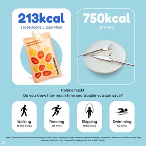 Conveniente batido en polvo de avena y miel líquida vegana de 15 segundos, saludable, bajo en carbohidratos, paquete de reemplazo de comida de sopa instantánea - Product Image 5