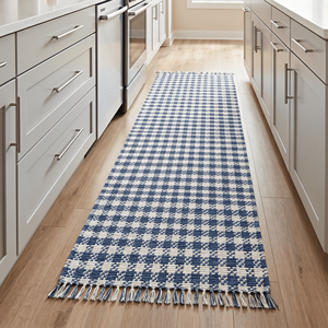 Bedside Purple Area <b>Runner</b> Rug Rectangle Flat Weave Non Slip Bedroom Rug Modern Style Striped Custom Size Entrance Area Rugs - Product Image 2