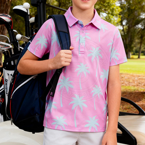 Polo de golf brodé personnalisé, qualité supérieure, manches courtes pour jeunes, vêtements de sport performants, vêtements de sport athlétiques - Product Image 6