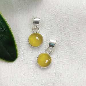 Breloques en amazonite ronde de 7 mm, faites à la main, avec serti cabochon et anneau de suspension, en argent plaqué 925, pour bijoux - Product Image 5