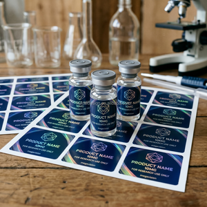 Etiquetas Adhesivas Personalizadas de Alta Calidad para Frascos de Péptidos de 3ml y 10ml, Etiquetas Premium Duraderas - Product Image 3