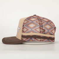 Gorra Trucker Estructurada de 6 Paneles con Camuflaje del Suroeste, Gorra Deportiva Premium con Visera Curva, Bordado Personalizado Duradero, Ajustable, de Lona y Malla