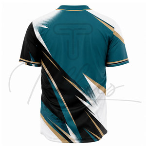 เสื้อเบสบอลสีพื้นราคาส่งถูก ผลิตตามสั่ง ระบายอากาศได้ดี ชุดยูนิฟอร์มเบสบอลสำหรับผู้ชาย - Product Image 5