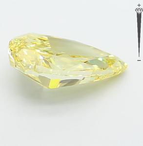 Diamante Cultivado en Laboratorio con Certificación IGI, Corte Pera Modificado de 3.08 CT, Color Amarillo Intenso Fantasía, Claridad VVS2, CVD LG 795645289 para Joyería - Product Image 3