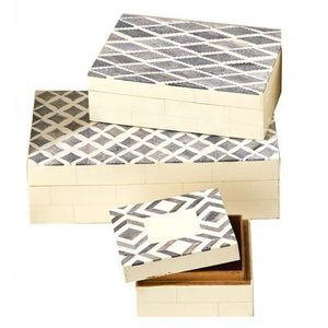 Caja de Joyería de Diseño Moderno y Ecológico con Incrustaciones de Hueso, Estilo Romántico, Suministro Directo de Fábrica, con Empaque Personalizado Disponible para Exportación - Product Image 1