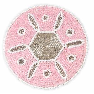 Posavasos de Cuentas de Vidrio Floral de Dos Tonos, Moderno y Duradero, 10 cm, Elegante y Decorativo para Té, Café, Mesas de Comedor, Decoración del Hogar - Product Image 6