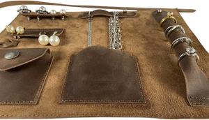 Pochette à cosmétiques personnalisée avec logo, petite, en cuir, avec fermeture éclair, pour accessoires de voyage et bijoux, très vendue - Product Image 5