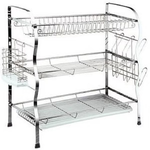 Escurridor de platos innovador con flujo de aire optimizado para un secado más rápido. Escurridor de platos de acero inoxidable de primera calidad con acabado pulido a espejo. - Product Image 4