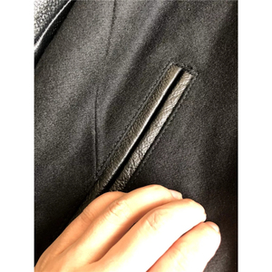 OEM Custom Men's Plus Size Breathable <b>Waterproof</b> Zipper Varsity Bomber <b>Jacket</b> Embroidery Patches 100% Polyester Canvas <b>Long</b> - Product Image 4