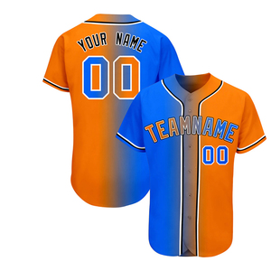 Maillot de baseball rayé personnalisé pour homme, manches courtes, respirant, vêtements de sport, impression du nom et du numéro de l'équipe - Product Image 4