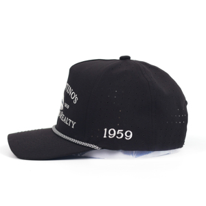 Casquettes de baseball vierges avec logo brodé personnalisé et cordon, finition laser - Product Image 3