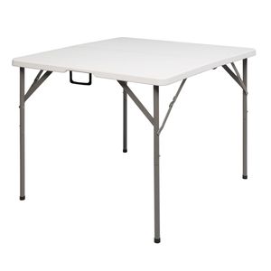 Tavolo Pieghevole Quadrato in Polietilene Soffiato 34" X 34" Facile da Montare - Product Image 2