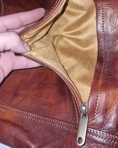 Handmade Vintage Genuine <b>Leather</b> Roll Top <b>Backpack</b> Durable Cowhide Daypack For Men Business Travel College Bag LRTB-0102 - Product Image 4