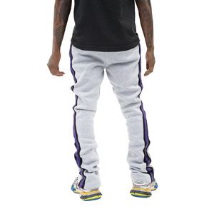 Vêtements de rue anti-rides et anti-rides avec logo personnalisé OEM, pantalon évasé pour homme, pantalon de survêtement évasé à empiècements, pantalon de survêtement au design personnalisé - Product Image 5