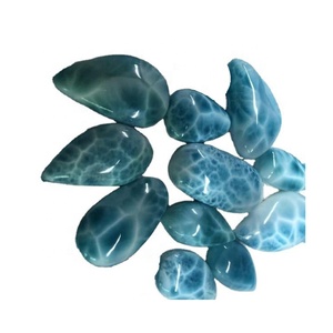 Cabochon <span class=keywords><strong>de</strong></span> <span class=keywords><strong>Larimar</strong></span> naturel en <span class=keywords><strong>pierre</strong></span> précieuse, accessoire <span class=keywords><strong>de</strong></span> fabrication <span class=keywords><strong>de</strong></span> <span class=keywords><strong>bijoux</strong></span>, en cristal, pour méditation - Product Image 2