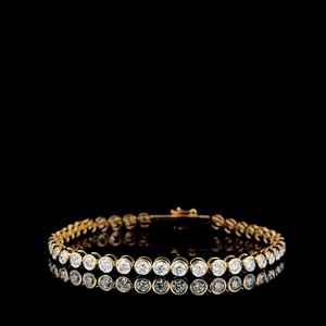 Bracelet pour femme en argent sterling 925, très vendu, avec diamants de laboratoire CVD de 4,28 carats, couleur E-F, clarté VVS-VS, cadeau de fiançailles, certifié IGI - Product Image 3