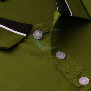 เสื้อผ้าฝ้ายถักสีพื้นของผู้ชายสำหรับเสื้อแฟชั่นแขนสั้นระบายอากาศได้ดีสไตล์ใหม่ - Product Image 6