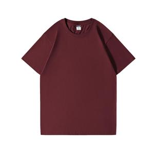 T-shirt en coton uni vert menthe à manches courtes et col rond pour homme, coupe classique, tricot jersey décontracté, teinture unie - Product Image 4