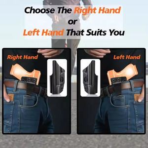 सामरिक <span class=keywords><strong>iwb</strong></span> <span class=keywords><strong>kydex</strong></span> होल्स्टर क्लाइड मेटल क्लिप G19/19x44/45 23/32 दाएं बाएं हाथ शिकारी सुरक्षा सामान सामान - Product Image 5