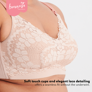 Sujetador de Lactancia Talla Grande, Apto para Copas B-F, Diseño Sin Costuras, Transpirable y Sin Varillas - Product Image 3