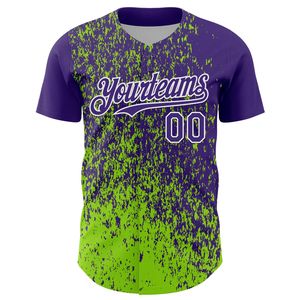 Camiseta de Béisbol Sublimada Personalizada, 100% Poliéster, Secado Rápido, Transpirable, Uniforme de Equipo, Cierre Completo con Botones, Unisex, Camiseta de Béisbol Corta - Product Image 2