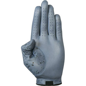 Golf Gloves Sheepskin Full Finger Hand Grips Adjustable Wrist <b>Strap</b> Right Hand Non Slip Hook Loop Closure Men Sports Use White - Product Image 4