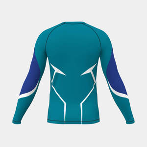 BJJ Rash Guard for Men Long Sleeve MMA Grappling Breathable UPF50+ Sweat Management Training Wear Europe USA Market - Product Image 2