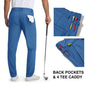 Pantalon de golf pour homme léger et de haute qualité, coupe classique, coupe-vent, pantalon de sport décontracté, couleur personnalisée, poches latérales en toile - Product Image 3