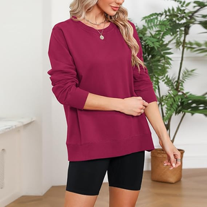 Sudadera con Capucha Corta Extra Grande de Felpa para Mujer, Diseño Nuevo, 100% Algodón, para Invierno - Product Image 3