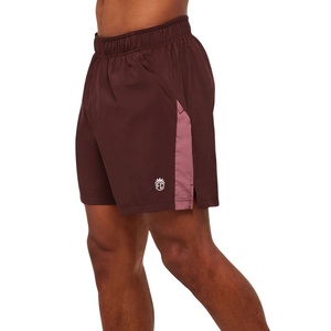 Pantalones Cortos Deportivos para Hombre, Ajustados, de 7 Pulgadas, Ligeros, para Gimnasio, Entrenamiento, Running, Fitness, Color Marrón Oscuro y Rosa - Product Image 2