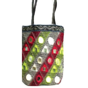 Handcrafted Mirror Work <b>Bag</b> Traditional Ethnic Embroidered Shoulder Tote <b>Bag</b> <b>Boho</b> Festival Handbag Vintage Artisan Fashion - Product Image 1
