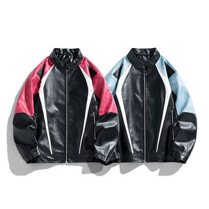 Veste Chemise Décontractée pour Homme Econex Sports, Coupe Slim, en Cuir PU Écologique, Imperméable, Coupe-Vent, Respirante, Fermeture Éclair - Product Image 4