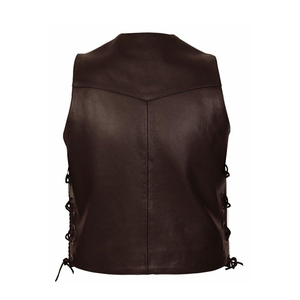 Gilet en cuir pour homme, prix raisonnable, vêtements pour homme personnalisés, en solde, bonne qualité, 100% cuir, gilet tendance - Product Image 2