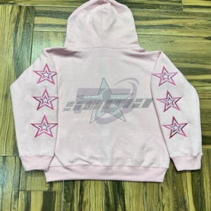 เสื้อฮู้ด3D สไตล์วินเทจโอเวอร์ไซซ์ประดับด้วยหินคุณภาพสูงโชว์ไหล่ตกดีไซน์แบบครอปใช้ได้ทั้งชายและหญิงขอบไม่ผ่านการปรับแต่ง - Product Image 2