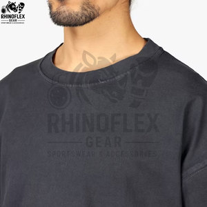 เสื้อยืดพิมพ์ลายแขนยาวคุณภาพสูงทรงโอเวอร์ไซส์สำหรับผู้ชาย ผ้าฝ้ายสองชั้น แขนยาวสองชั้น - Product Image 6