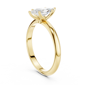 แหวนเพชรทรงมาร์คีส์คุณภาพสูง 1 กะรัต ผลิตในห้องปฏิบัติการ ทองคำแท้ 14k รับรองโดย IGI ของขวัญสำหรับงานแต่งงานและหมั้น แหวนสำหรับผู้หญิง - Product Image 4