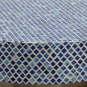Mesa de Centro Redonda Moderna con Incrustaciones de Hueso y Panel de Madera de Alta Calidad, el Mejor Mueble para el Hogar o la Villa, Precio al por Mayor - Product Image 3