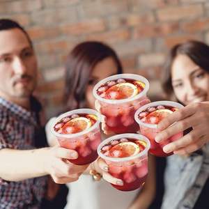 Vaso de Plástico Desechable Transparente Personalizado Yamat de 16oz/24oz, en Forma de U, para Frutas, Leche, Boba, Té de Burbujas - Product Image 1