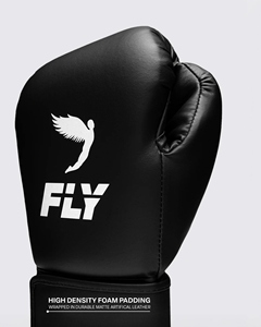 Gants de boxe Fly en vente, gants de boxe confortables, gants de boxe professionnels personnalisés noir et blanc AI-BG-202 - Product Image 3