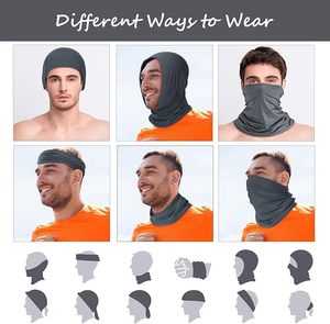 Unisex Balaclava Face Mask Adjustable Full Face Cover Breathable <b>Waterproof</b> Outdoor Cycling Skiing Black Gray White - Product Image 2