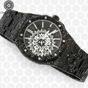 Montre de Luxe Charm Jewels en Acier Inoxydable, Cadran 40mm, Mouvement Mécanique Analogique, Lumineuse, Fermoir Déployant, Unisexe, Tendance, Étanchéité 10 ATM - Product Image 1
