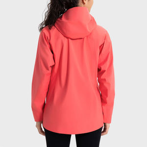 Veste d'hiver légère à capuche pour femme, imperméable, coupe-vent, veste de sport zippée, respirante, vêtements de randonnée en plein air - Product Image 3