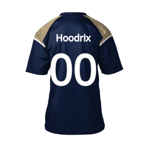 Premium High Quality Custom Logo American Football Fan Jersey Breathable Short Sleeve Match Shirts For Men, Kid Uniforms - Product Image 3
