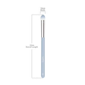 Pinceau correcteur à poils doux pour estomper rapidement les imperfections, pinceau plat à manche en bois pour le visage, application au bout des doigts - Product Image 1