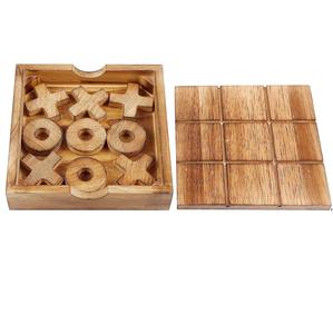 Wooden Tic Tac Toe Game Classic Strategy Board Game for Home Decor Family Fun - Product Image 6