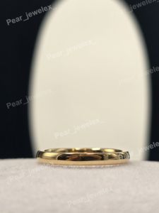Bague de mariage minimaliste plaquée rhodium, dôme lisse, anneau uni, bijoux fins unisexes pour un usage quotidien - Product Image 2