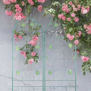 Paquete de 2 Soportes de Metal para Plantas Trepadoras, Resistentes al Óxido, 71 x 19.7 Pulgadas, Color Verde, para Jardín - Product Image 4