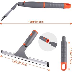 Tergivetro Doccia Girevole Antiscivolo a 2 Lame Multiuso per Porte in Vetro e Bagno - Product Image 5