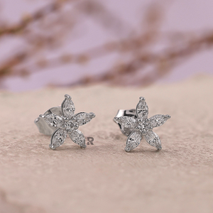 Marquise Cut 1ct 2ct Diamond 14k 18k Gold Platinum 950 <b>Stud</b> <b>Earrings</b> Women Engagement Wedding <b>Fine</b> Jewelry - Product Image 1
